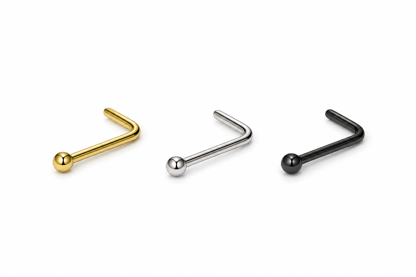Ball L Bend Nose Stud