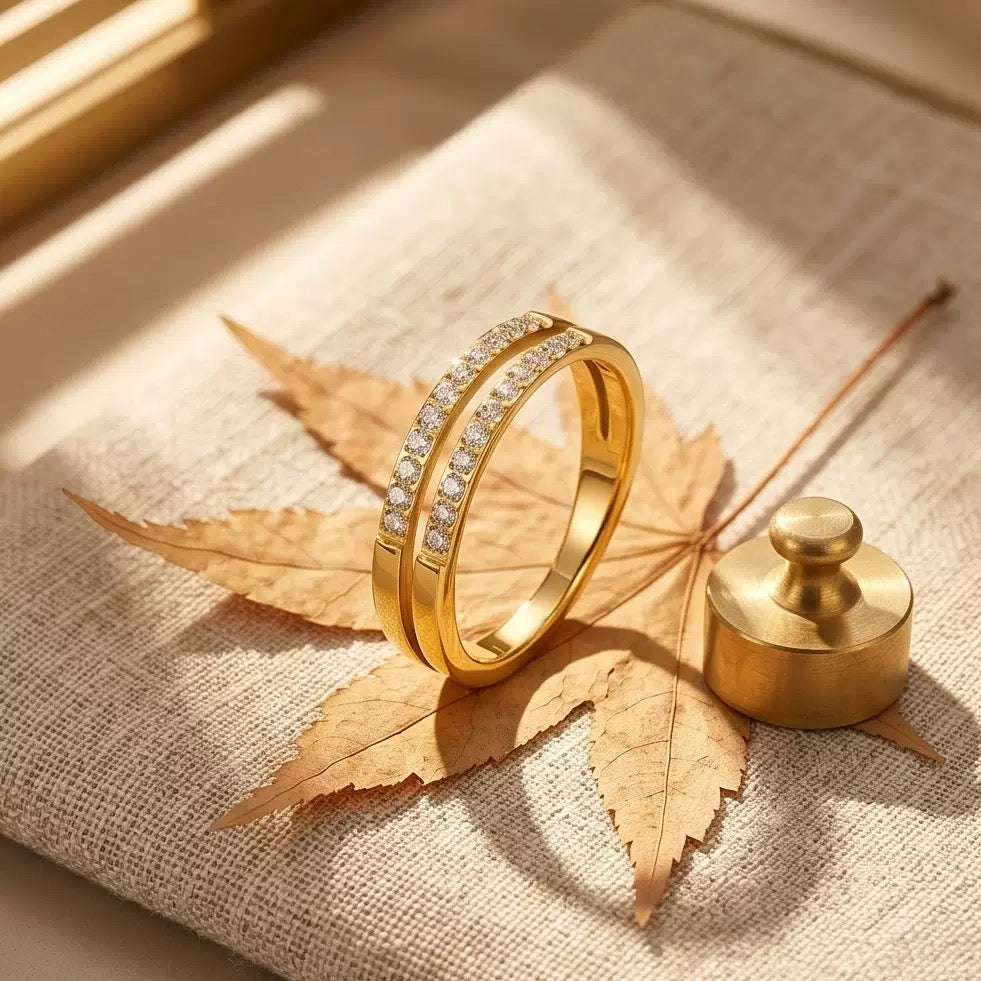 Double Row CZ Ring