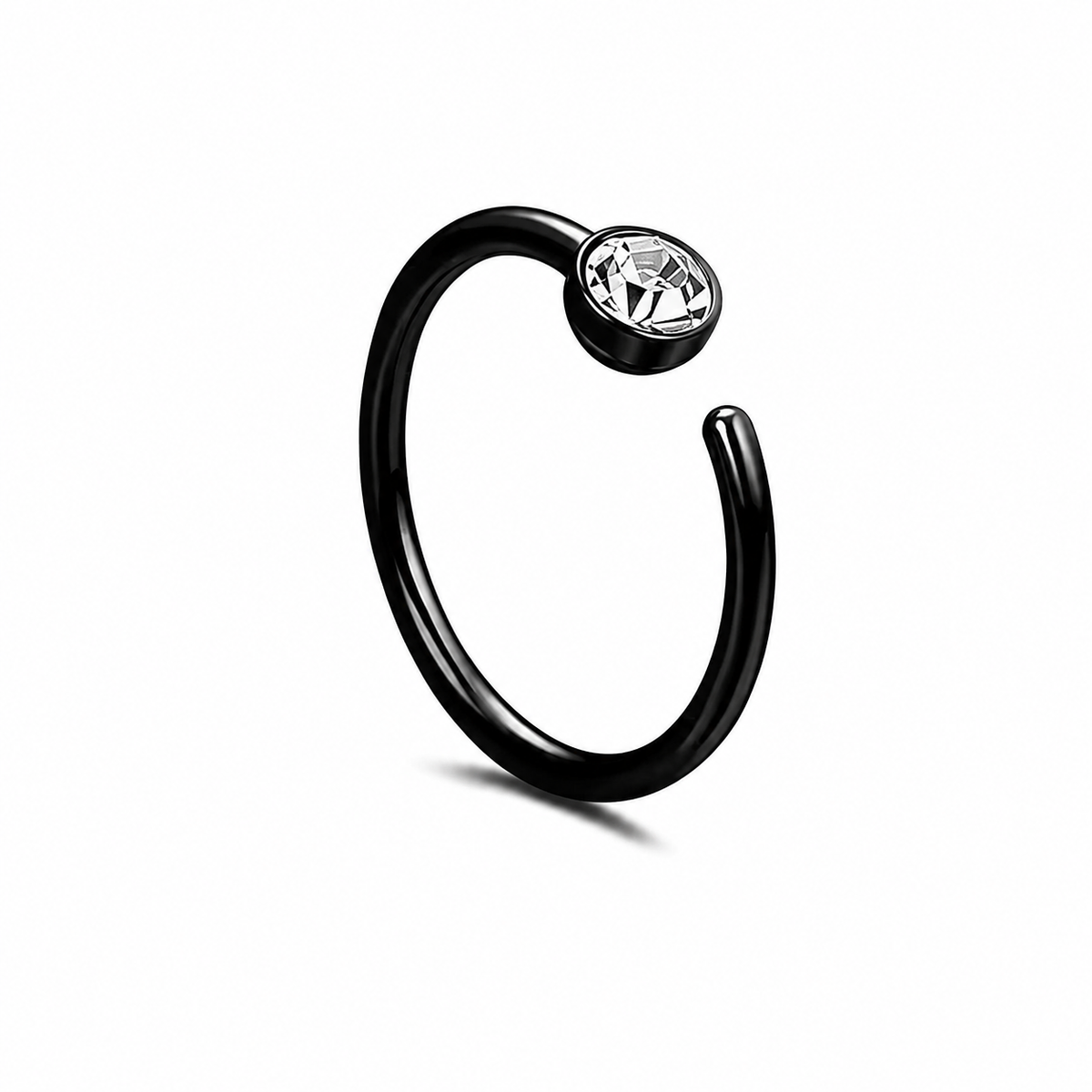 CZ Nose Hoop Ring – 20G 316L Surgical Steel