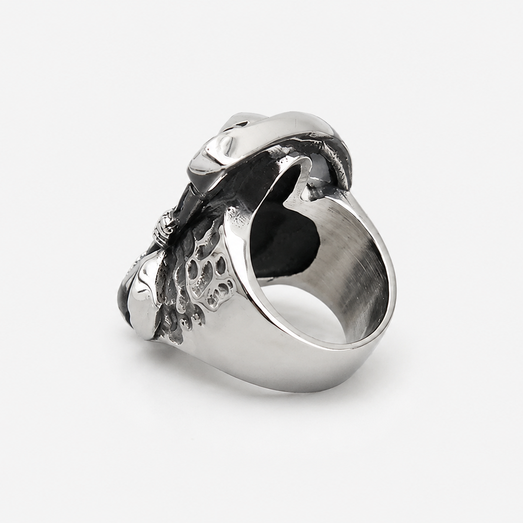 Stainless Steel Grim Reaper Ring