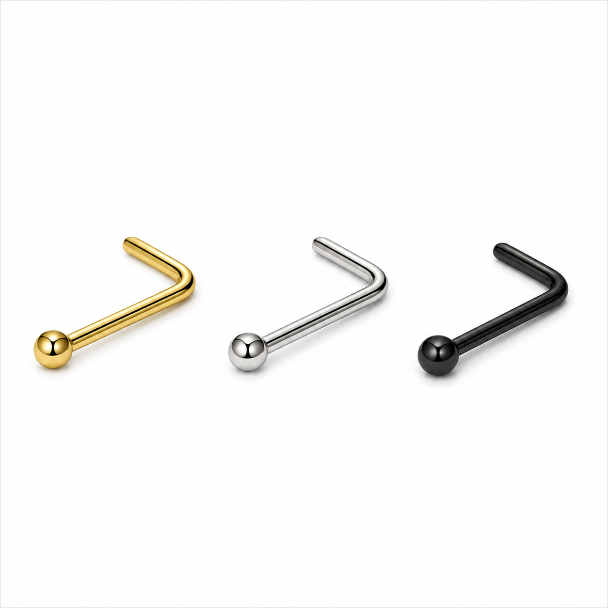 Ball L Bend Nose Stud