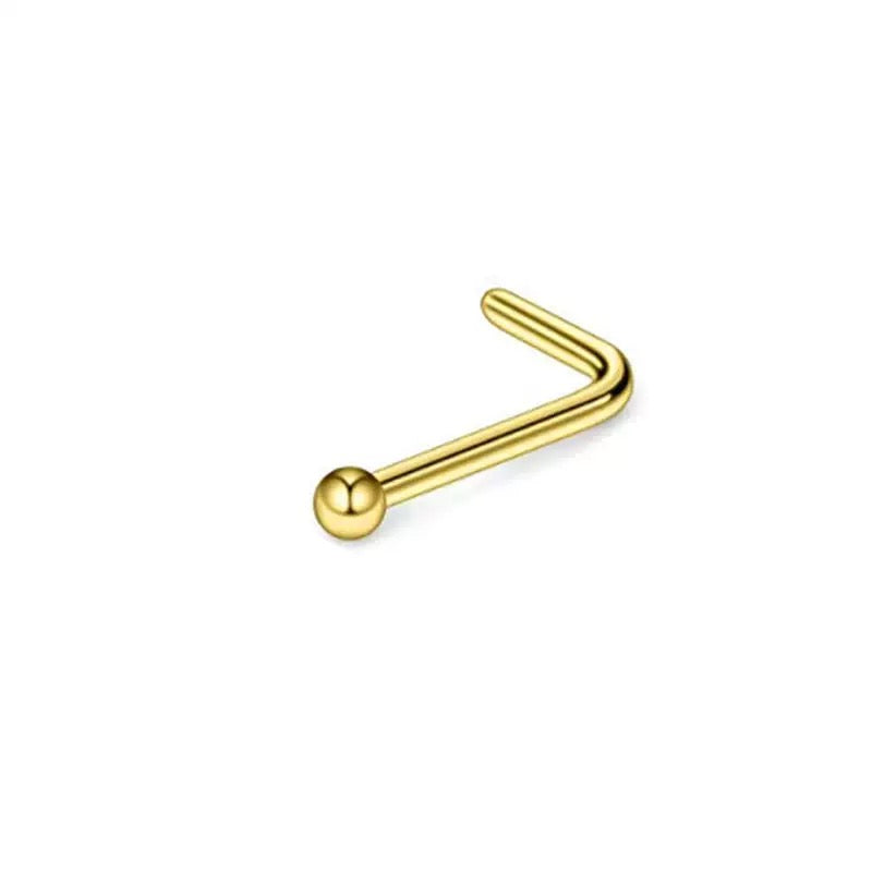 Ball L Bend Nose Stud