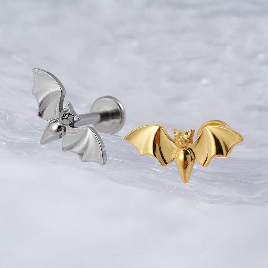 F136 Titanium Bat Flat Back Stud