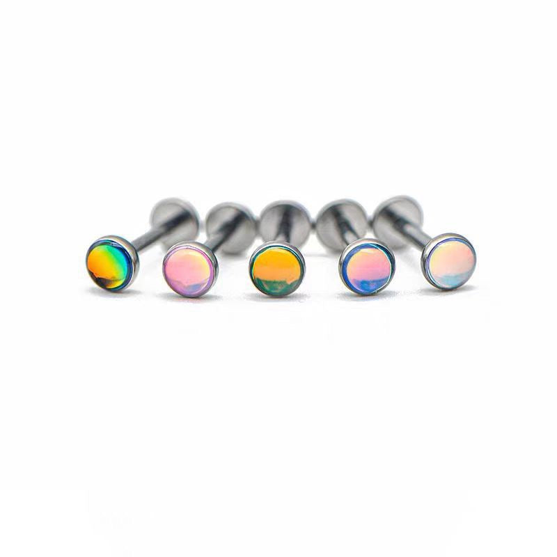 G23 Titanium Opal Flat Back Stud