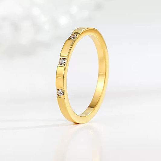 Floral Engraved Ring – Stainless Steel