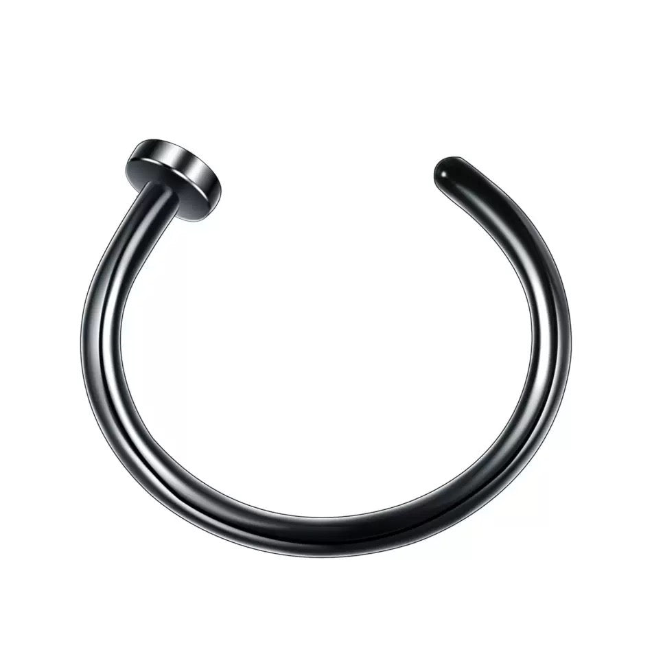 Flat Ball Nose Hoop Ring – 316L Surgical Steel