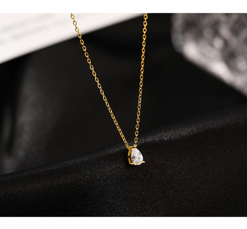 Sterling Silver Drop Necklace