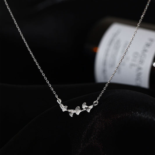 Ginkgo Leaf Sterling Silver Necklace