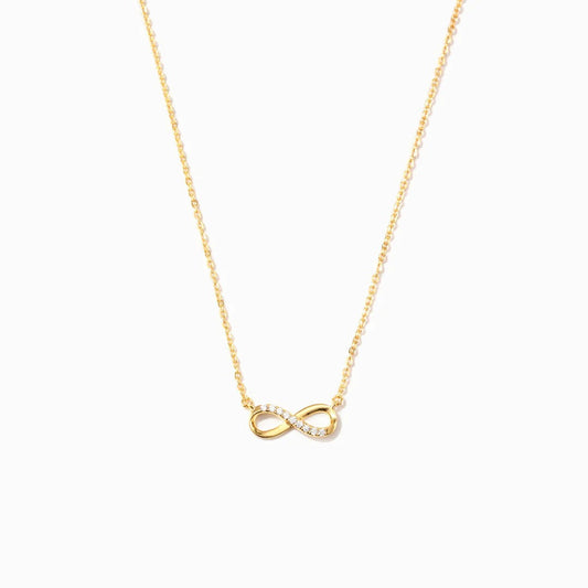 CZ Infinity Sterling Silver Necklace